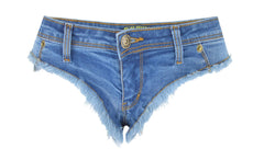 Women's Low Rise Stretch Denim Zip-Up Pants