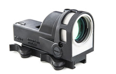 MEPROLIGHT MEPRO M21 Day and Night Self-Illuminated Fiber Optics and tritium Powered Reflex Red Dot Optic X Reticle Picatinny.No Batteries no switches