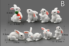 Mini Resin Animal Figurines for DIY Decor