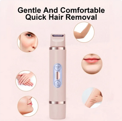 Dual-Head Electric Shaver Painless Women's Epilator Bikini Hair Removal Device