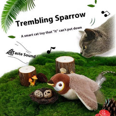 USB-Rechargeable Flapping Bird Cat Toy