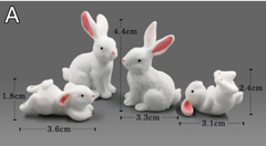 Mini Resin Animal Figurines for DIY Decor