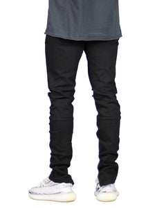 Trendy Big Ripped Men's Lace-Up Zip Jeans