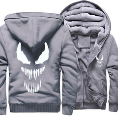 Men's Camouflage Printed Zip-Up Hoodie with Lining