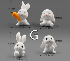 Mini Resin Animal Figurines for DIY Decor