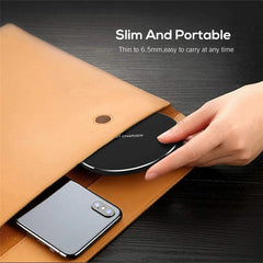 Wireless Charging Pad for Compatible iPhone & Samsung Phones
