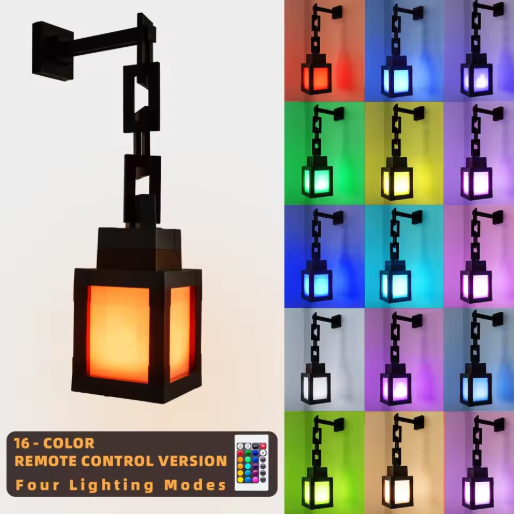 Pixel-Style RGB Lantern Light