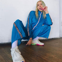 Fashionable Zip-Up Hoodie Leisurewear Set