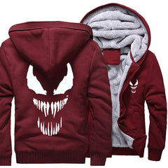 Men's Camouflage Printed Zip-Up Hoodie with Lining