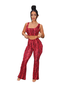 Plus Size Women's Printed Striped Zip Long Sleeve Set