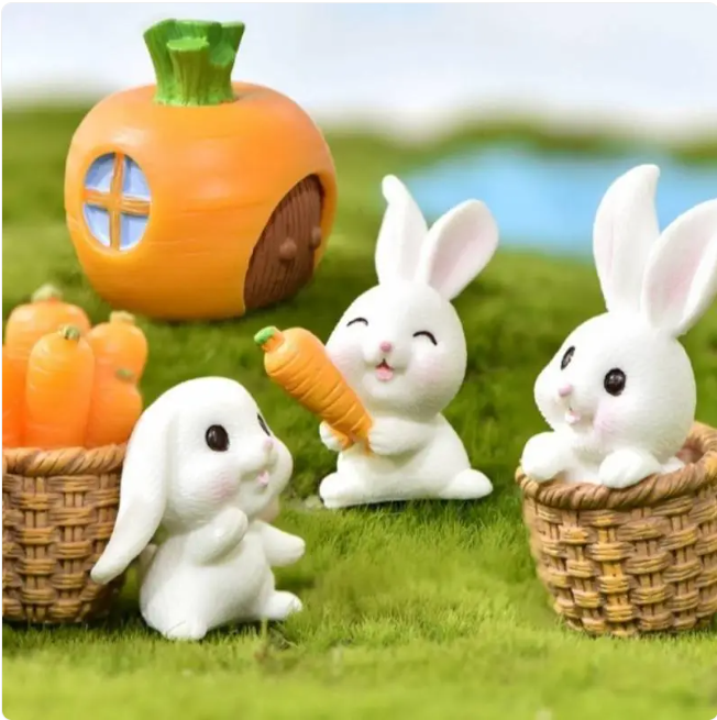 Mini Resin Animal Figurines for DIY Decor