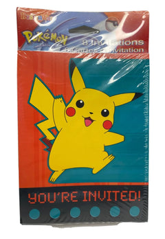Pokemon Pikachu Party Invitation Pack