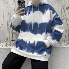 Printed Tie-Dye Hoodies for Men - Hip Hop Style