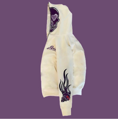 Halloween Print Zip-Up Cardigan Sweatshirt