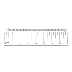14K White Gold 4-Prong Set Lab Grown Round Diamond Classic Tennis Bracelet (F-G Color, VS1-VS2 Clarity) - 7.25"